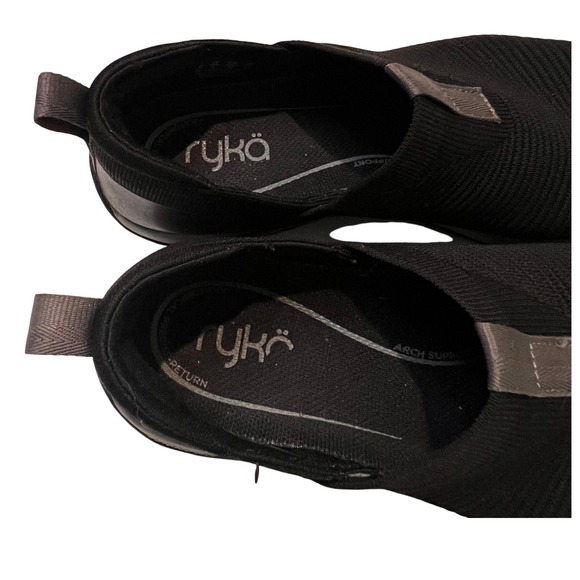 Ryka‎ Women's Slip On Walking Sneakers Shoes Black Comfort Casual Athletic - Picture 9 of 15